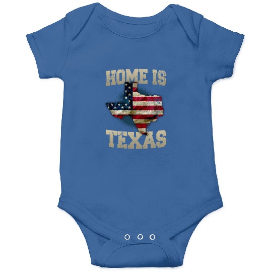 Home Is Texas USA Onesies
