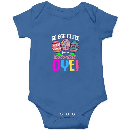 Easter Colorful Egg Dye Rabbit Egg Hunt Onesies