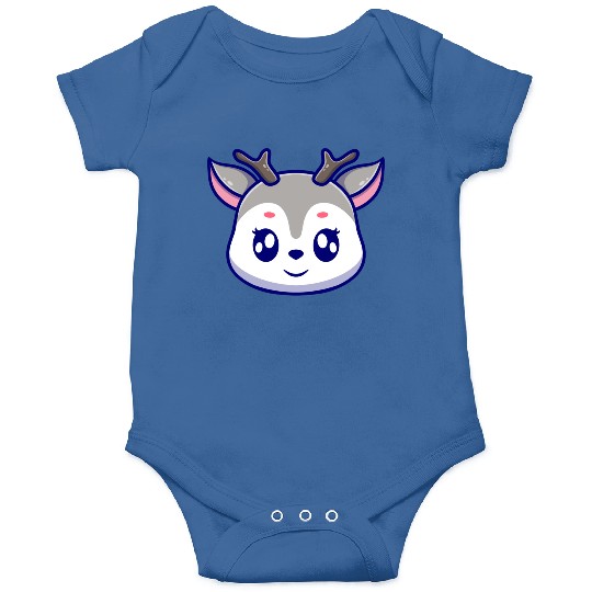 Cute deer cartoon icon illustration gift Onesies