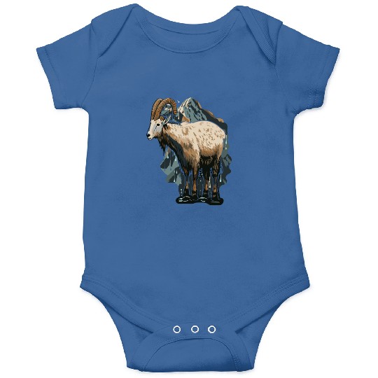 a mountain goat lives in the mountains Onesies