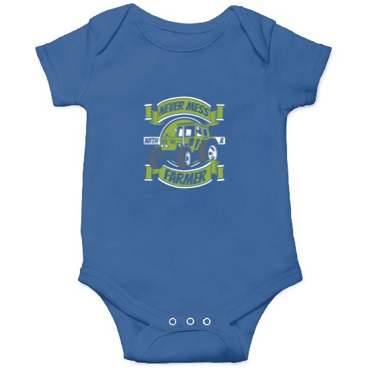 Never Mess With A Farmer Agriculture Rancher Onesies
