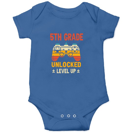 5th Grade Unlocked Level Up Video Gamer Onesies