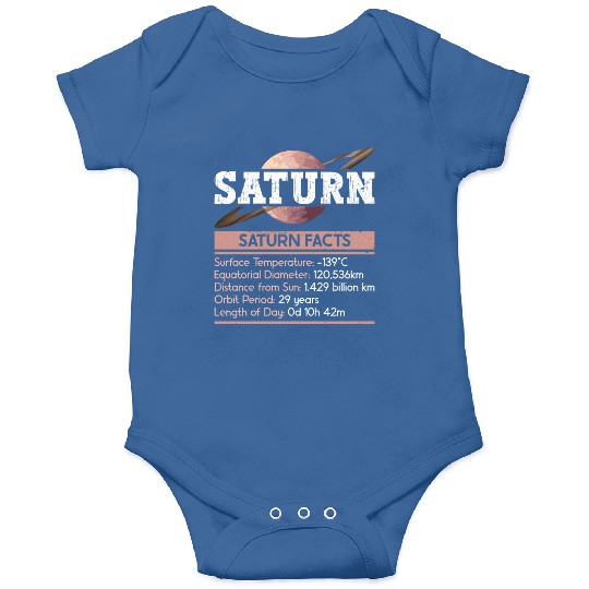 Saturn Planet Facts Space Lover Solar System Onesies