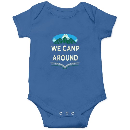 We Camp Around Summer Camping Tropical Camper Hiki Onesies