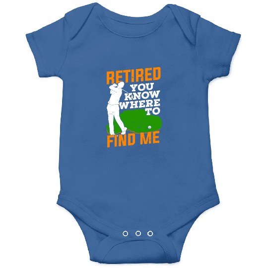 Golfing Retirement Retired Golfer Gift Onesies