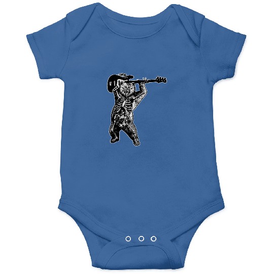 Guitar Bass Bear Zombie Onesies