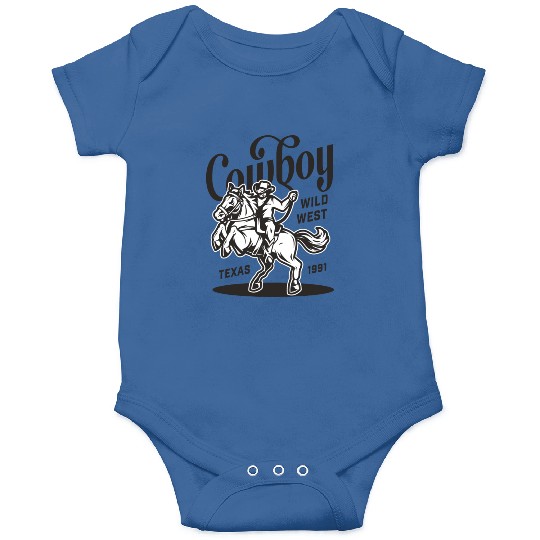 COWBOY WILD WEST TEXAS 1991 Onesies