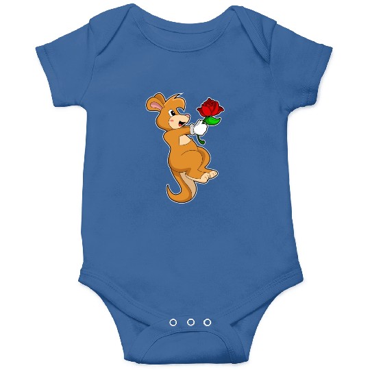 Kangaroo With Flower Onesies