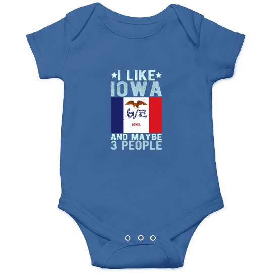 Iowa Flag US State Onesies