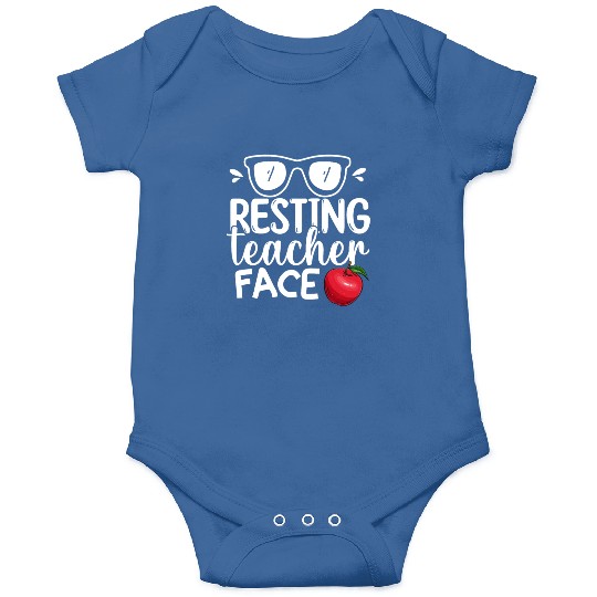 Resting Teacher Face Happy Retirement Plan Onesies