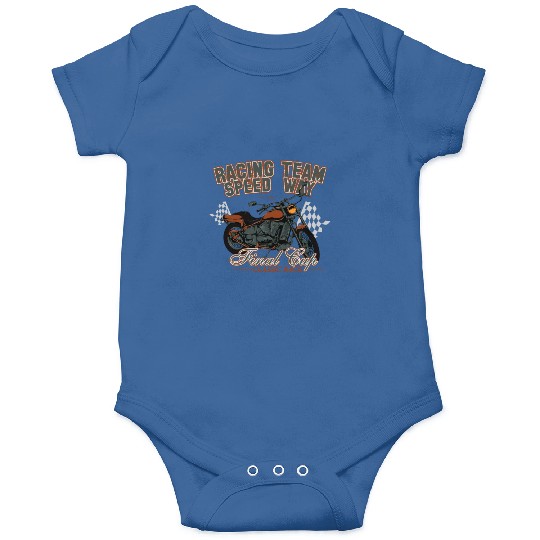 MOTORCYCLE, RACING TEAM SPEED WAY Onesies