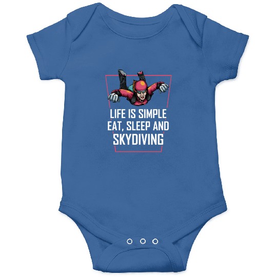 Skydiving Life Simple Eat Sleep Onesies