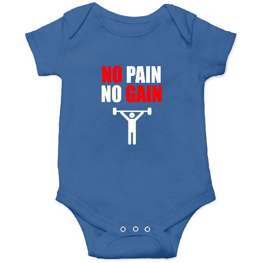No pain no gain gym quote Onesies