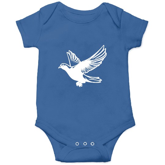 Pigeon In Flight With Wings Onesies