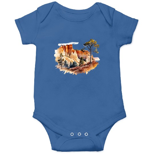 Bryce Canyon Watercolor Wonderland Onesies