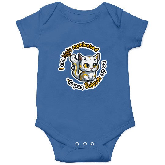 higly motivated golden cat - 5000 - DIGITAL Onesies