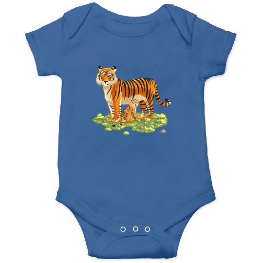 Mother And Son Tiger Onesies