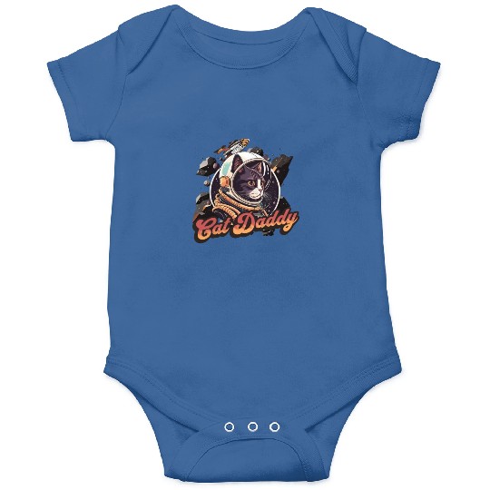 Astrocat Retro graphic Cat Daddy Vintage Eighties Onesies