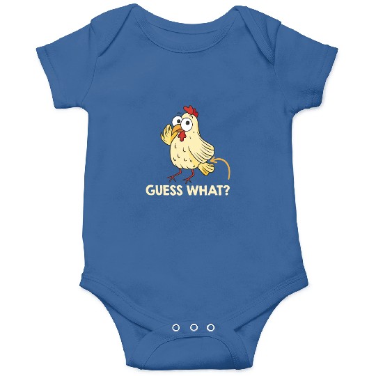 Guess What Chicken Butt Chickens Farmer Onesies