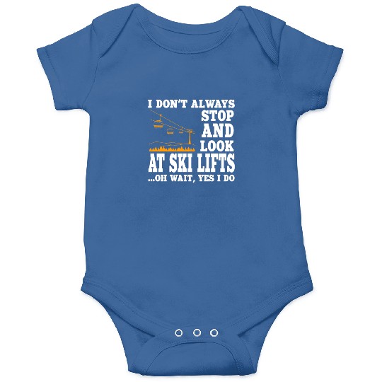 Funny Ski Lift Lover Outfit Skiing Onesies