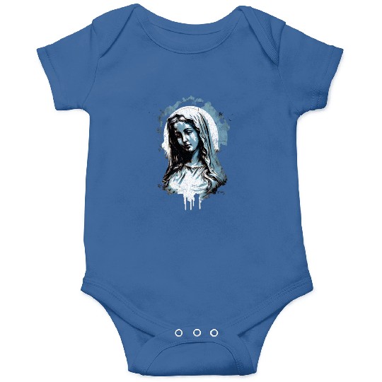 Vintage Virgin Mary - Distressed Design Onesies