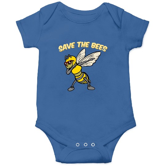 Save The Bees Onesies Dabbing Bumblebee Bee