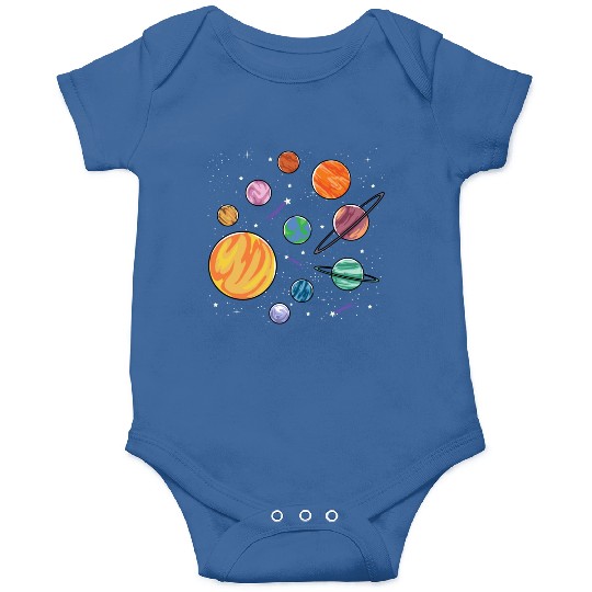 Solar System Planets Science Space Boys Girls Onesies