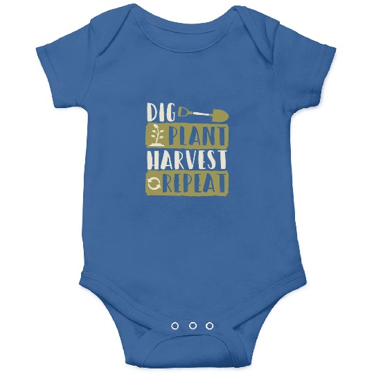Dig Plant Harvest Repeat Local Farm Lover Funny Onesies