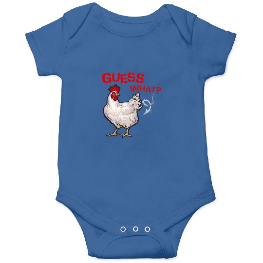 Funny Guess What Chicken Butt Farmer Chicken Buffs Onesies