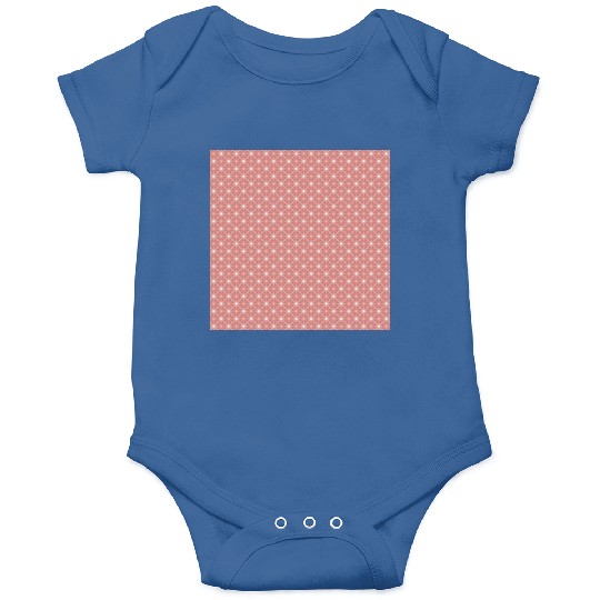 Stars Red Retro Pattern Onesies