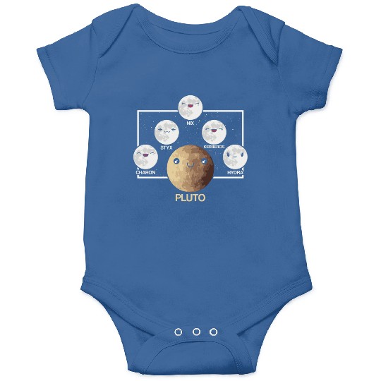 Pluto Moons Planet Space Lover Solar System Onesies
