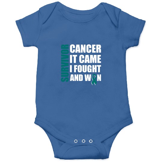 Ovarian Cancer Fight Cancer Ribbon Onesies