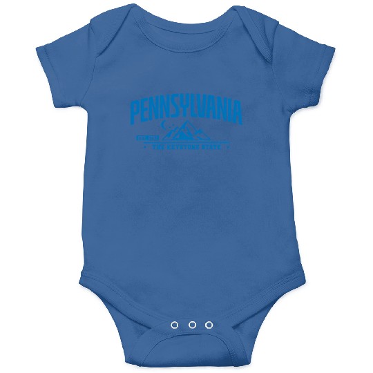 Pennsylvania The Keystone State Federal State Usa Onesies