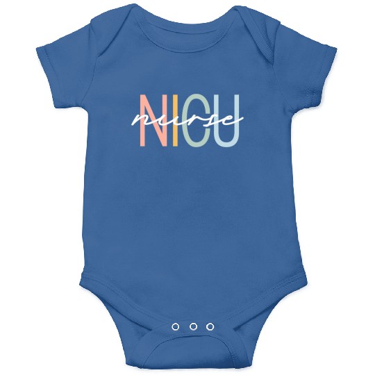 Nicu Nurse Icu Neonatal Boho Rainbow Team Tiny Hum Onesies