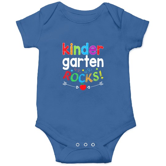 Kindergarten Rocks Back To School Kid Teacher Stud Onesies