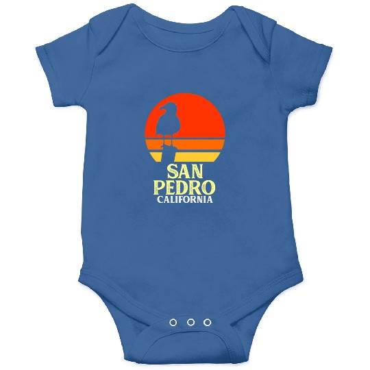 San Pedro California Beach Seagull Onesies