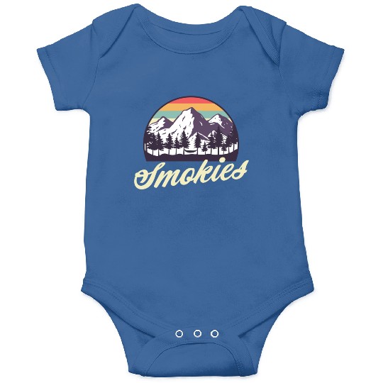 Retro Lake Tahoe Mountains Distressed Onesies