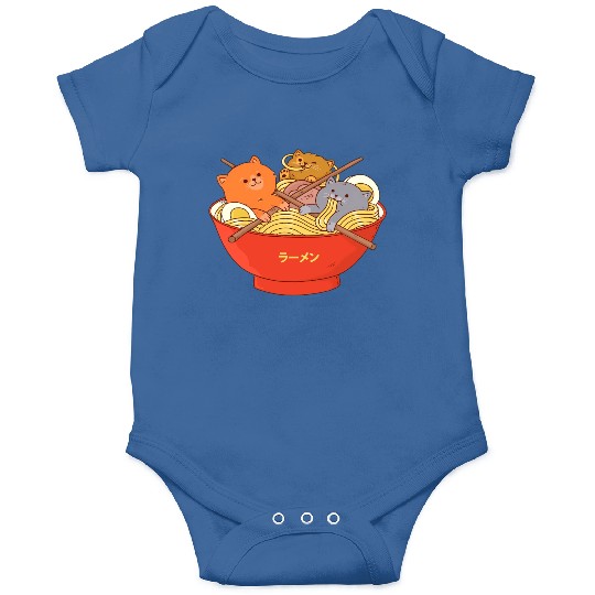 Kawaii Anime Cat Japanese Ramen Noodle Onesies