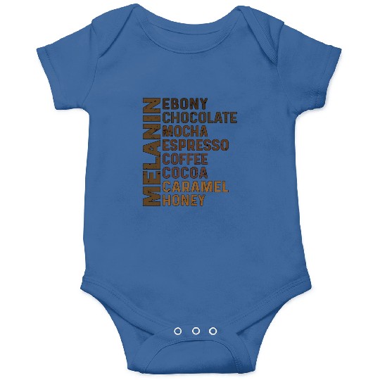 Black Melanin Ebony Chocolate Mocha Espresso Onesies