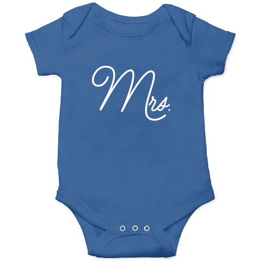Mrs Honeymoon For Bride Wedding Onesies