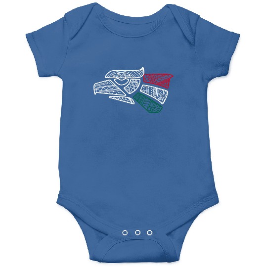 Meco Flag - Mecan Eagle Aztec Style - Hecho Onesies