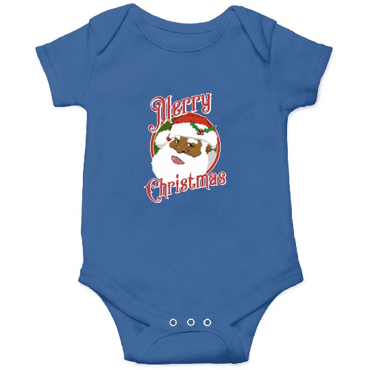 Black Merry African American Santa Claus Onesies