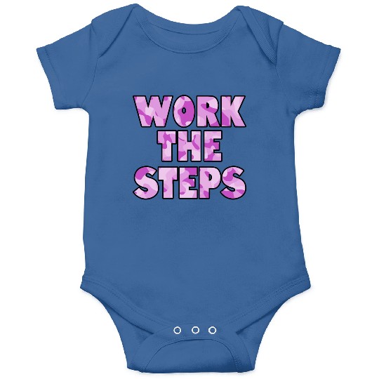 Work the Steps purple camo Onesies
