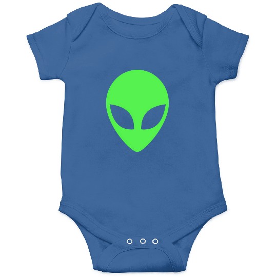 Green Alien Head 90S Style Onesies
