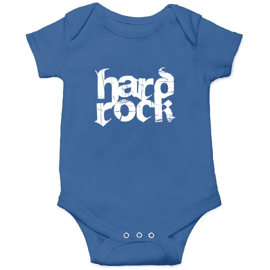 hard rock typography Onesies