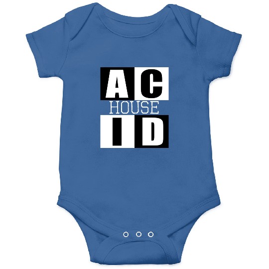 ACID HOUSE music logo Onesies