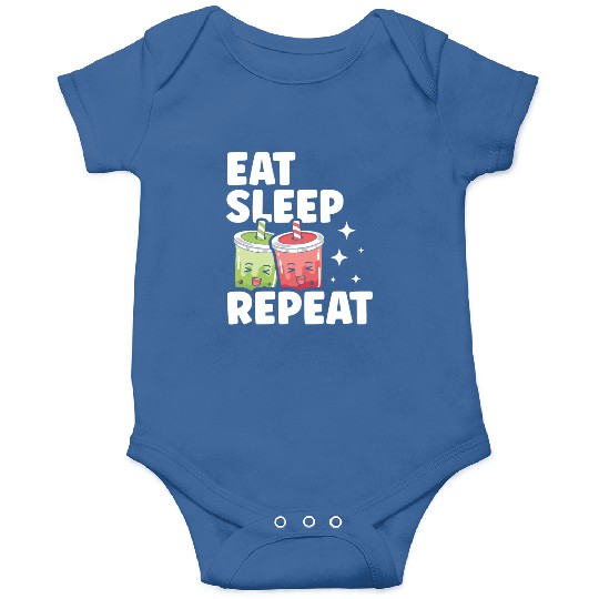 Eat Sleep Boba Tea Repeat Bubble Tea Lover Drinker Onesies
