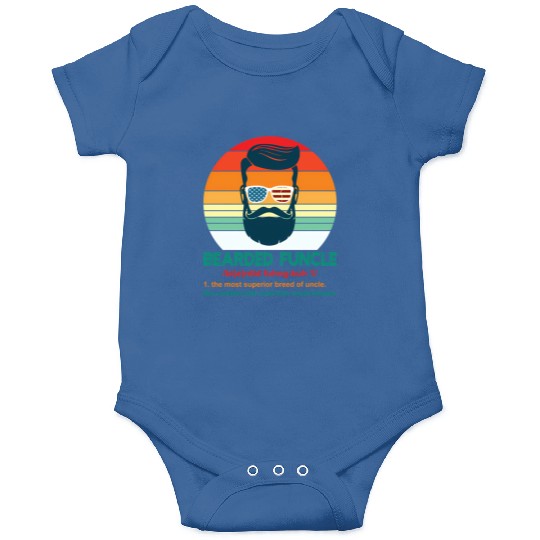 Bearded Funcle Definition Uncle Onesies