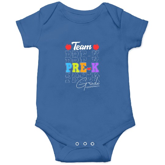 Team Pre K Squad Back To School Teacher Onesies