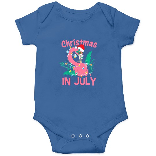 Funny Summer Beach Vacation Christmas In July Onesies